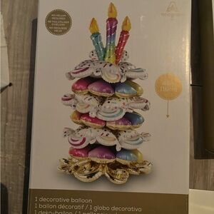 Multicolor Birthday Cake Balloon